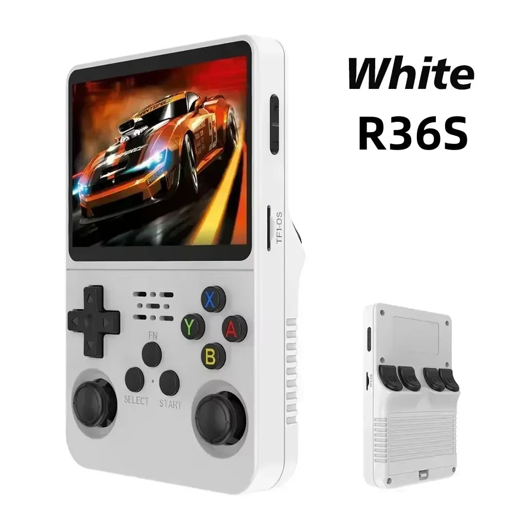 Open Source R36S Retro Handheld Video Game Console Linux System 3.5 Inch IPS Screen Portable Pocket Video Player 64GB 128G Games