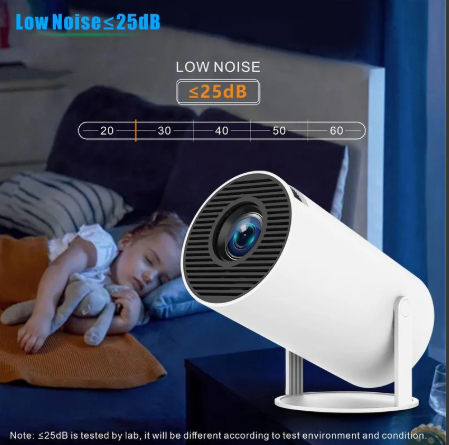 Proyector portátil, Proyector con control remoto, Proyector Android Wifi Bluetooth compatible